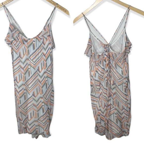 NWT Rebecca Minkoff Emilia Dress Size XS Mini Geometric Boho Print New Tags Boho - Picture 3 of 12